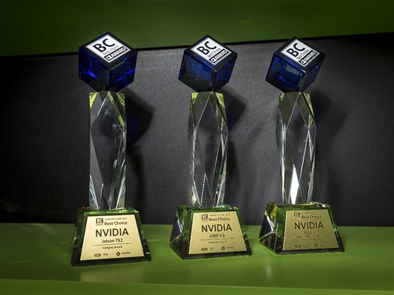컴퓨텍스 ‘베스트 초이스 어워드’를 수상한 엔비디아 젯슨 TX2와 엔비디아 그리드 4.0, 엔비디아 DGX-1
