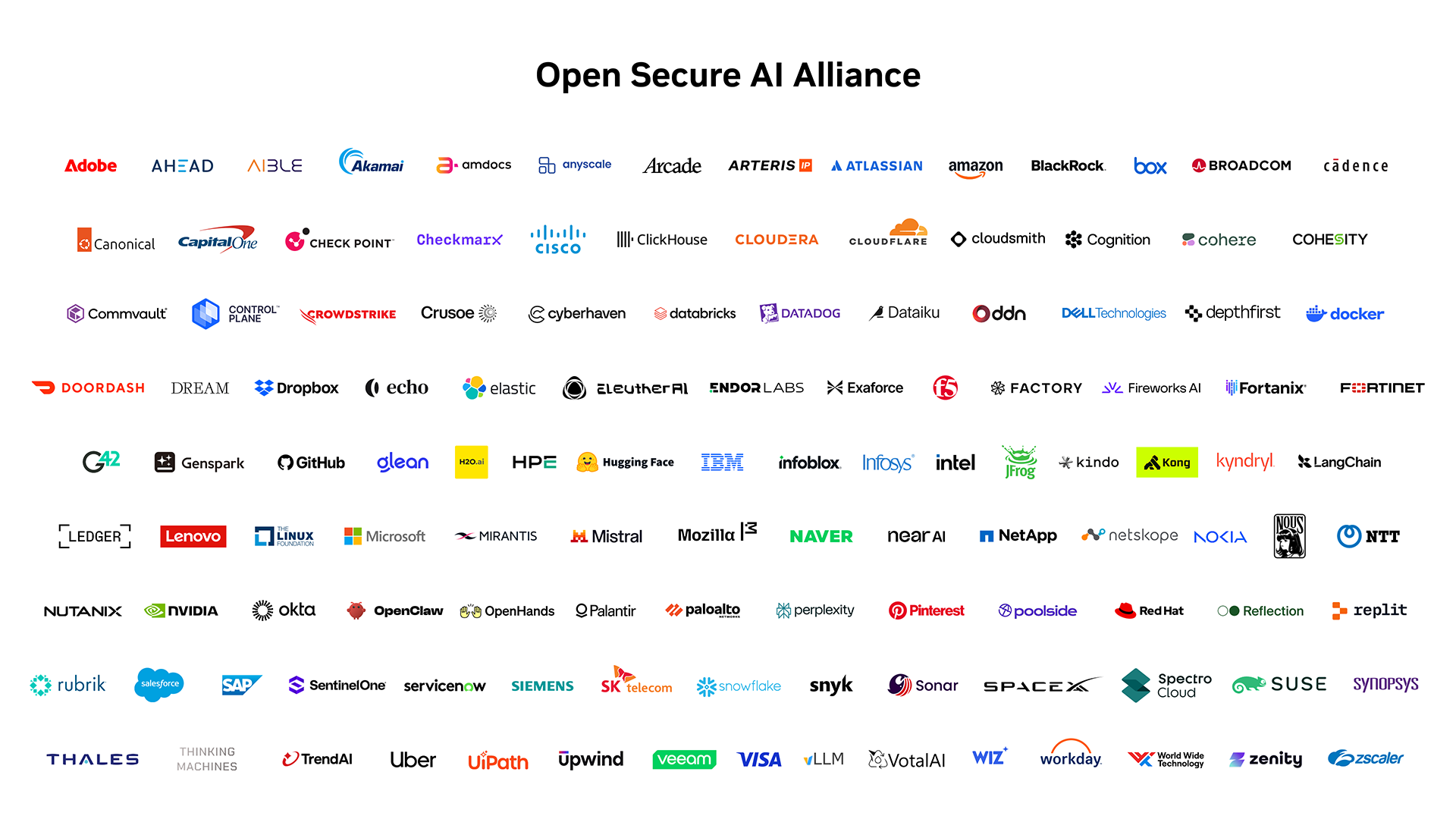 Open Secure AI Alliance 회원사 로고